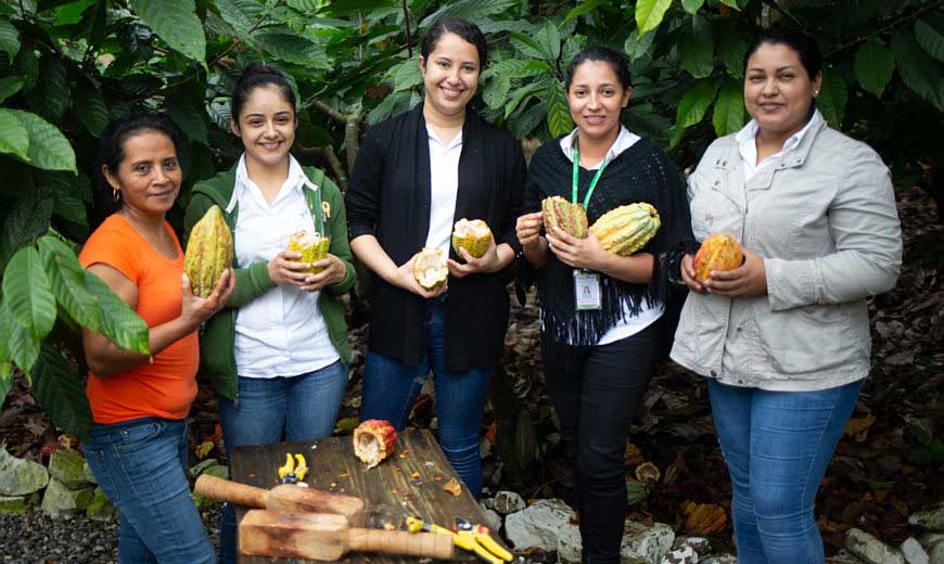 Photo of women's cocoa growers coop